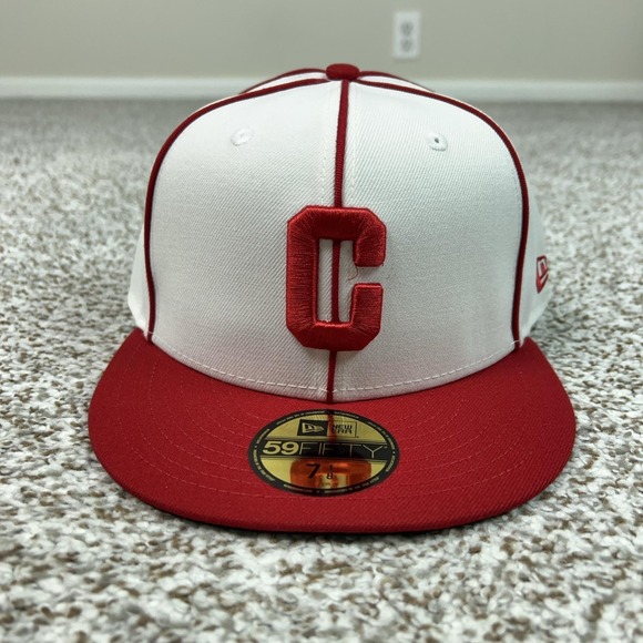 New Era Other - Pittsburgh Crawfords‎ Mens Hat Fitted 7 1/8 Red New Era 59Fifty Negro Leagues